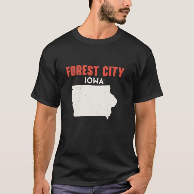 Camiseta Ciudad Forestal Iowa Estados Unidos EE.UU. Viajes  (Anverso)