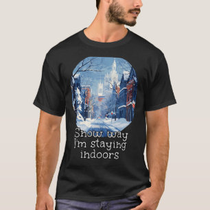 Camiseta Ciudad helada para la nieve y los amantes de la te