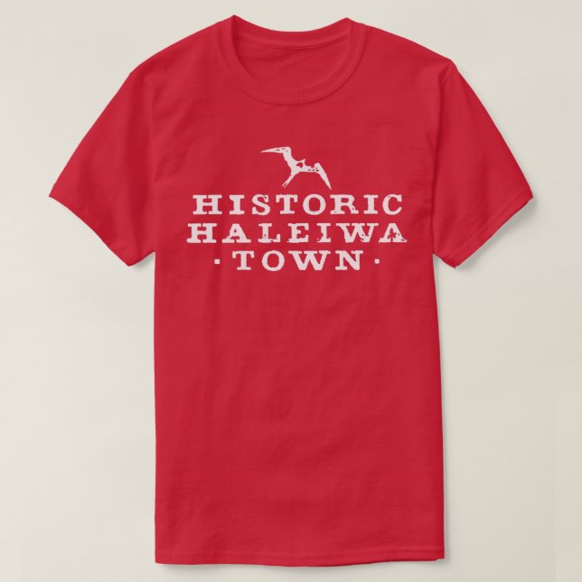 Camiseta Ciudad histórica de Haleiwa WHT (Diseño del anverso)