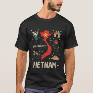 Camiseta Ciudad Ho Chi Minh Vietnam Vacaciones Familia Comb