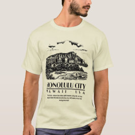 Camiseta Ciudad Honolulu Hawái EE. UU.