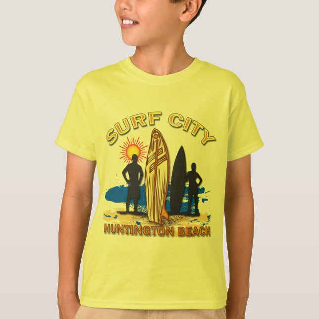 CAMISETA CIUDAD HUNTINGTON BEACH DE LA RESACA (Anverso)