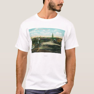 Camiseta Ciudad india en el Yukón RiverAnvik, AK