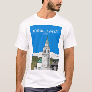 Camiseta Ciudad italiana Cortina D’Ampezzo
