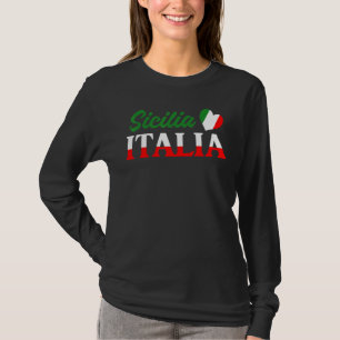 Camiseta Ciudad Italiana Italia Nacido Cultura Bonito Sicil