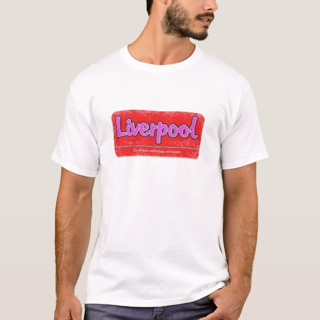 Camiseta Ciudad Liverpool de Inglaterra (Anverso)