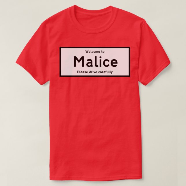 Camiseta Ciudad llamada Malice (Diseño del anverso)