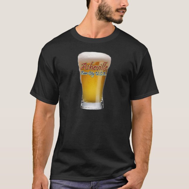 Camiseta Ciudad los E.E.U.U. de la cerveza de Asheville (Anverso)