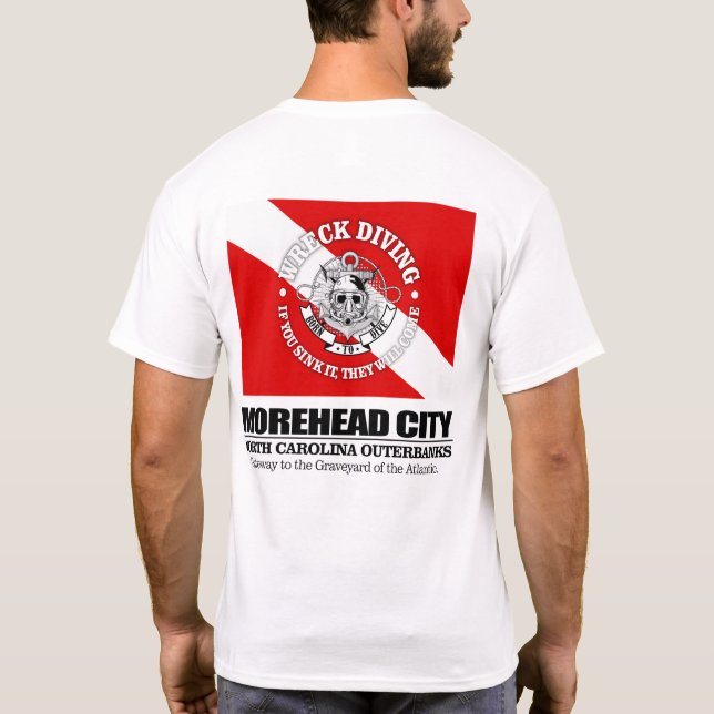 Camiseta Ciudad Morehead (buceo) (Reverso)