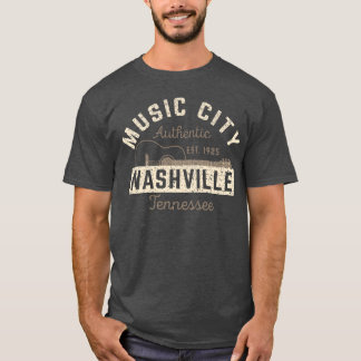 Camiseta Ciudad musical Nashvilleennessee Nashville Music C