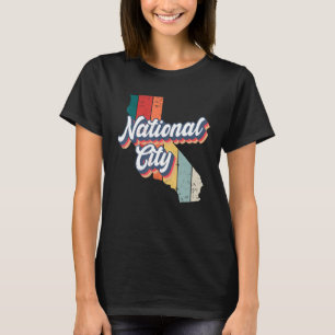 Camiseta Ciudad Nacional Retro Vintage Hometown Californ