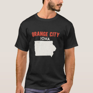 Camiseta Ciudad naranja Iowa Estados Unidos Estados Unidos 