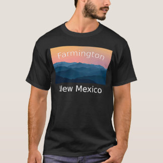 Camiseta Ciudad natal de Farmington New Mexico Mountain Sun
