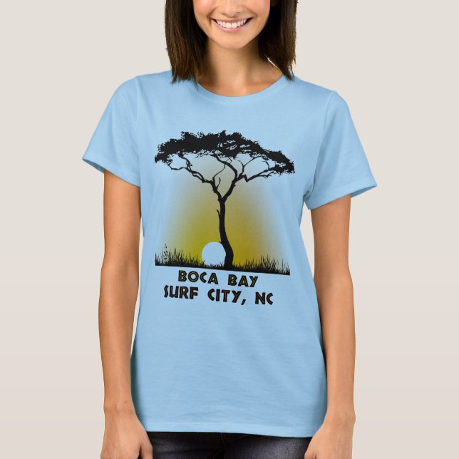 Camiseta Ciudad NC de la resaca de la bahía de Boca (Anverso)