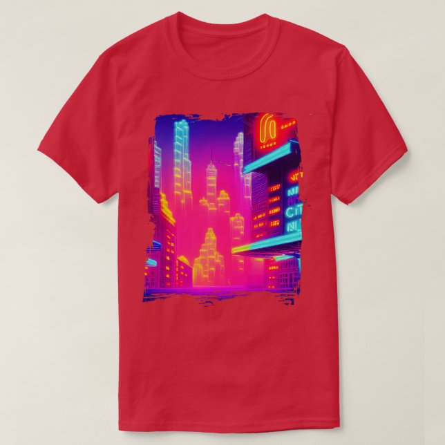 Camiseta Ciudad neón japonesa de Guay (Diseño del anverso)