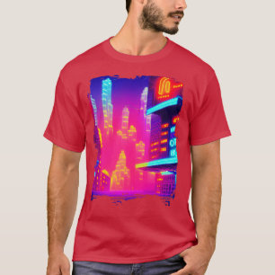 Camiseta Ciudad neón japonesa de Guay