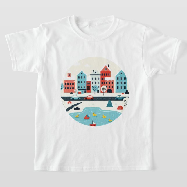 Camiseta Ciudad nevada (Distribución)