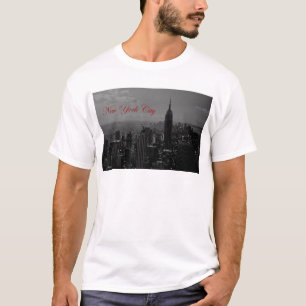 Camiseta Ciudad Nueva York Blanca y Negra