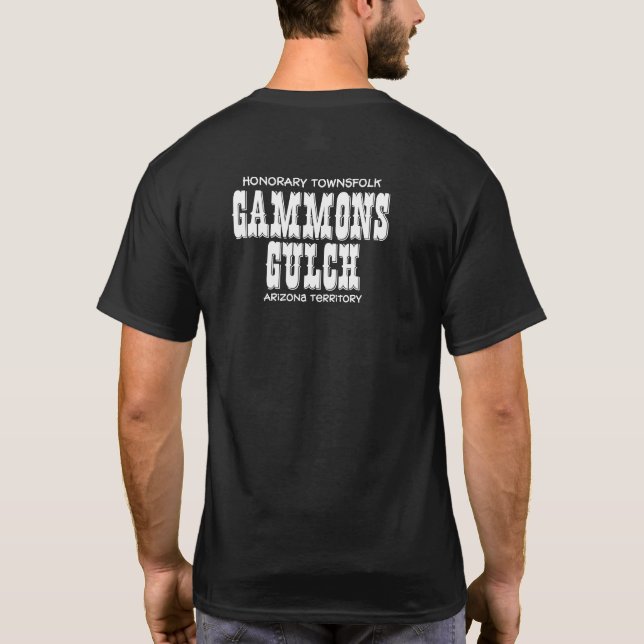 Camiseta Ciudad Occidental de Gammons Gulch Arizona (Reverso)