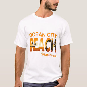 Camiseta Ciudad oceánica de verano - Maryland