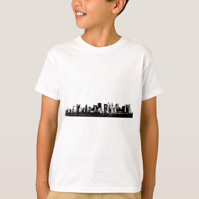 Camiseta Ciudad Panorámica de Nueva York (Anverso)