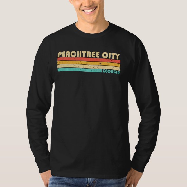 Camiseta Ciudad Peachtree Ga Georgia Funny Raíces para casa (Anverso)