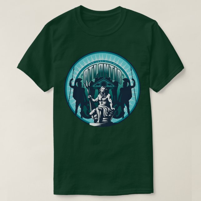 Camiseta Ciudad perdida de Atlantis (Diseño del anverso)