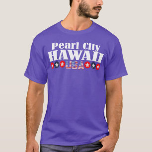 Camiseta CIUDAD PERLA HAWAI USA divertido