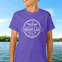 Ciudad personalizada Squam Lake NH nombre y ancla