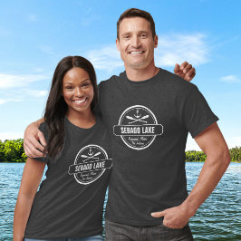 Camiseta Ciudad personalizada y nombre del Lago Sebago Main