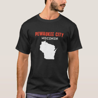 Camiseta Ciudad Pewaukee Estados Unidos Estados Unidos Viaj