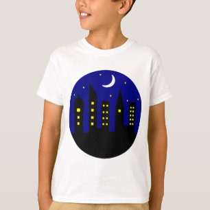 Camiseta ciudad por la noche
