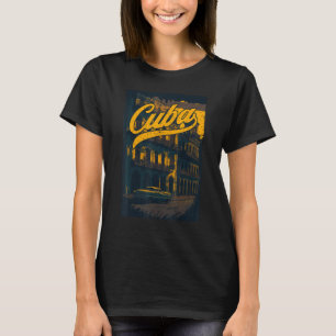 Camiseta Ciudad Retro Cuba Orgullo Cubano Vintage Souvenir