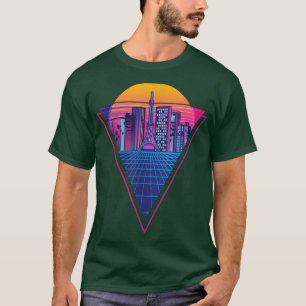 Camiseta Ciudad retro Otaku japonesa de la música del vapor