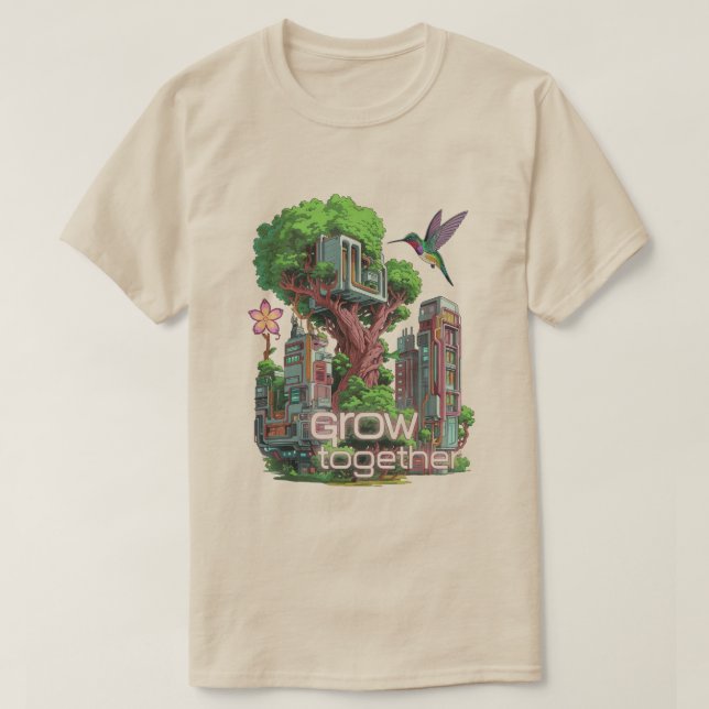 Camiseta Ciudad simbiótica (Diseño del anverso)