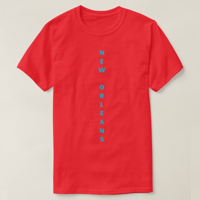 Camiseta Ciudad vertical Nueva Orleans Tee TShirt (Diseño del anverso)