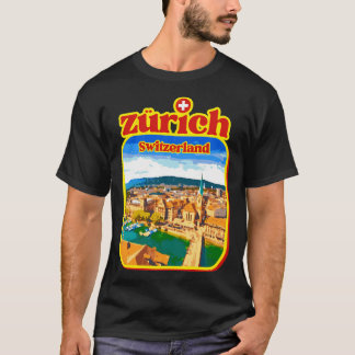 Camiseta Ciudad Vieja de Zúrich Lago de Zúrich Ch Swiss Uet