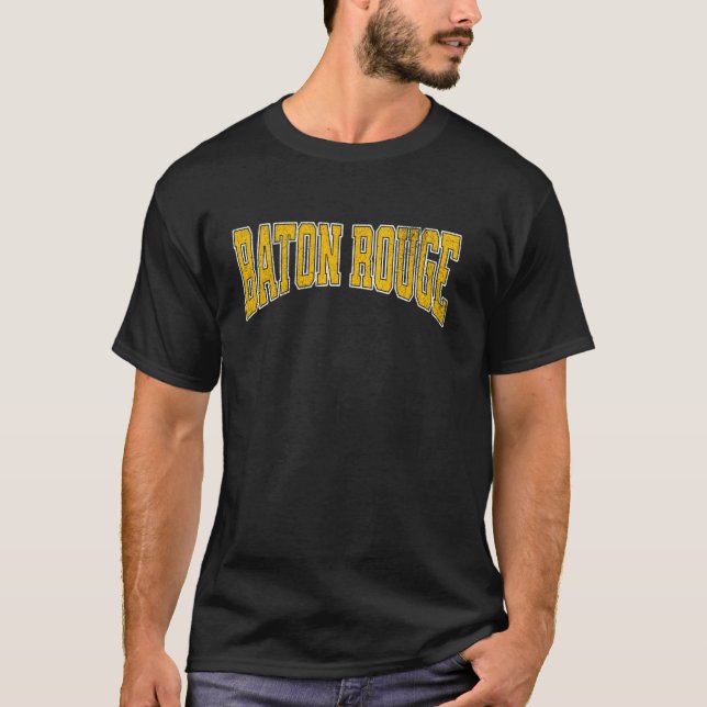 Camiseta Ciudad vintage de Baton rouge (Anverso)