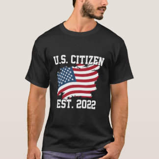 Camiseta Ciudadana Estadounidense Est 2022 Ciudadanía Nuevo