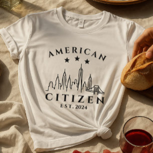Camiseta ciudadana estadounidense moderna   Año pe