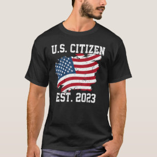 Camiseta Ciudadanía de Camisas Est 2023 Estadounidense Tee 