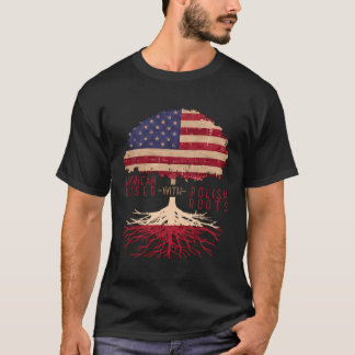 Camiseta Ciudadanía Ee.Uu. Patrimonio nacional polaco