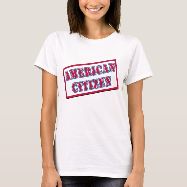Camiseta Ciudadano americano (Anverso)