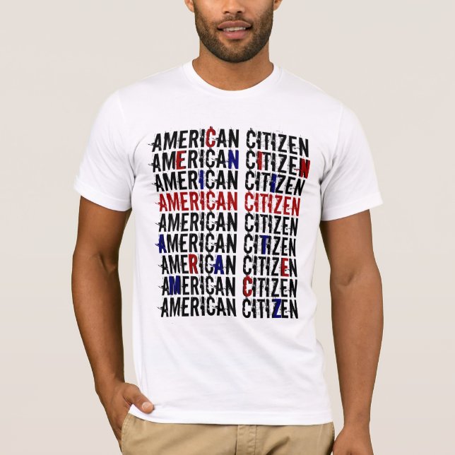 CAMISETA CIUDADANO AMERICANO DEL AMERICANO DEL CIUDADANO (Anverso)