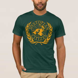 Camiseta Ciudadano Dystopian - naranja
