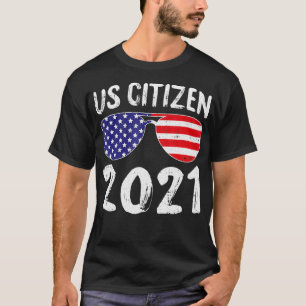 Camiseta Ciudadano Estadounidense 2021 4 De Julio Bandera E