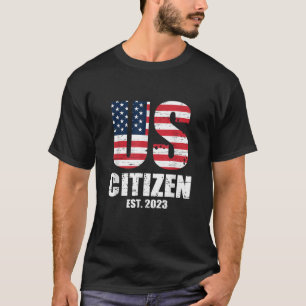 Camiseta Ciudadano estadounidense 2023 Inmigrantes de Estad