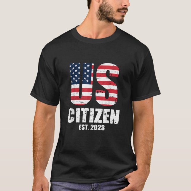 Camiseta Ciudadano estadounidense 2023 Inmigrantes de Estad (Anverso)