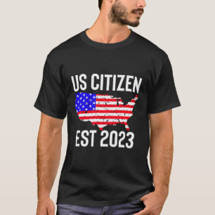 Camiseta Ciudadano Estadounidense Est 2023 Inmigrante Estad