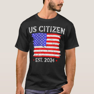 Camiseta Ciudadano Estadounidense Est 2024 Cit De Inmigrant
